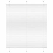 Pleated blind 115x100cm fabric width 114.4cm polyester white
