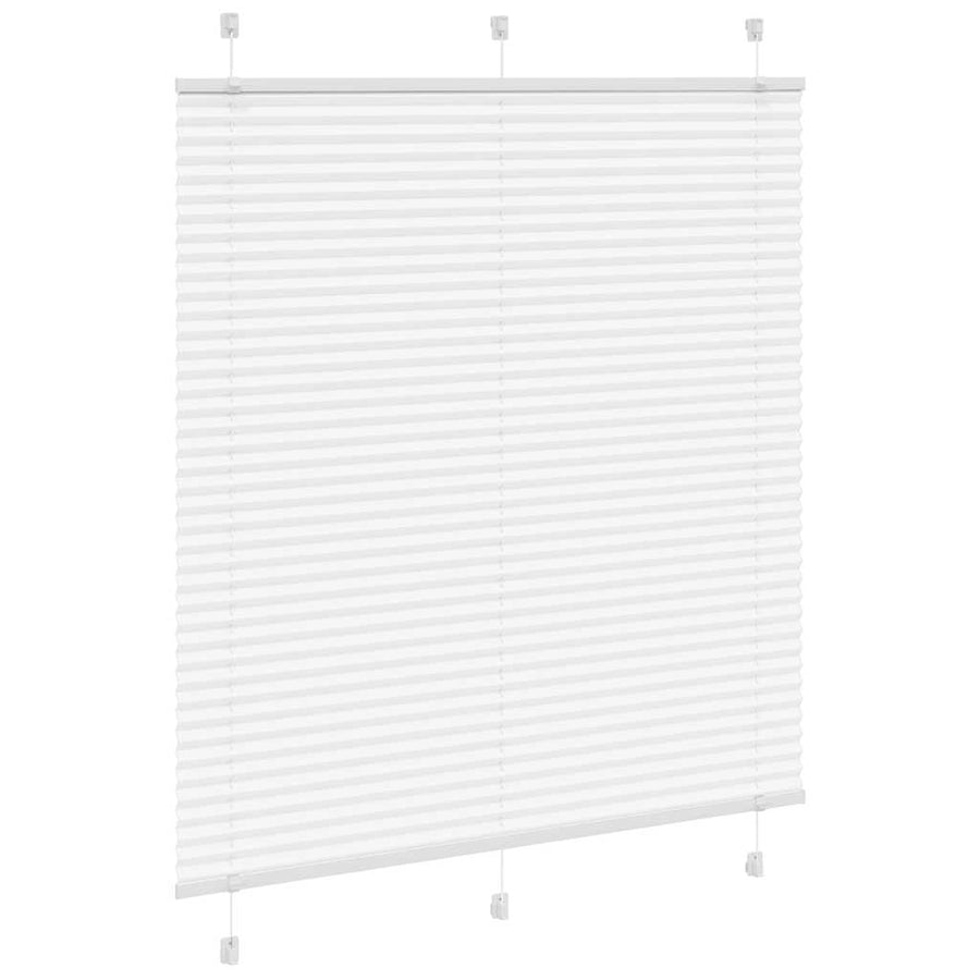 Plissé rolgordijn 115x100cm stofbreedte 114,4cm polyester wit