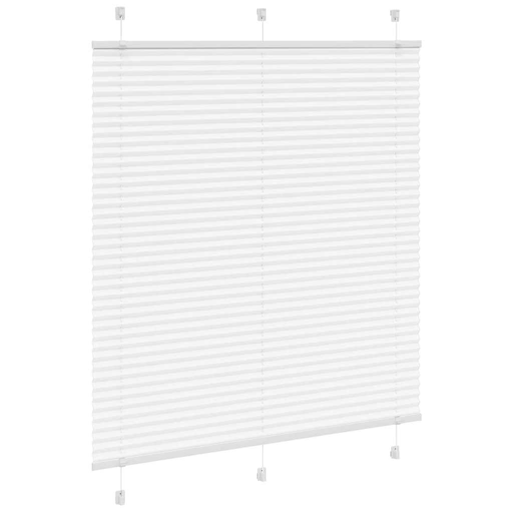 Plissé rolgordijn 120x100cm stofbreedte 119,4cm polyester wit