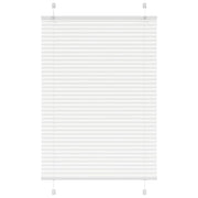 Pleated roller blind 85x150 cm fabric width 84.4 cm polyester white
