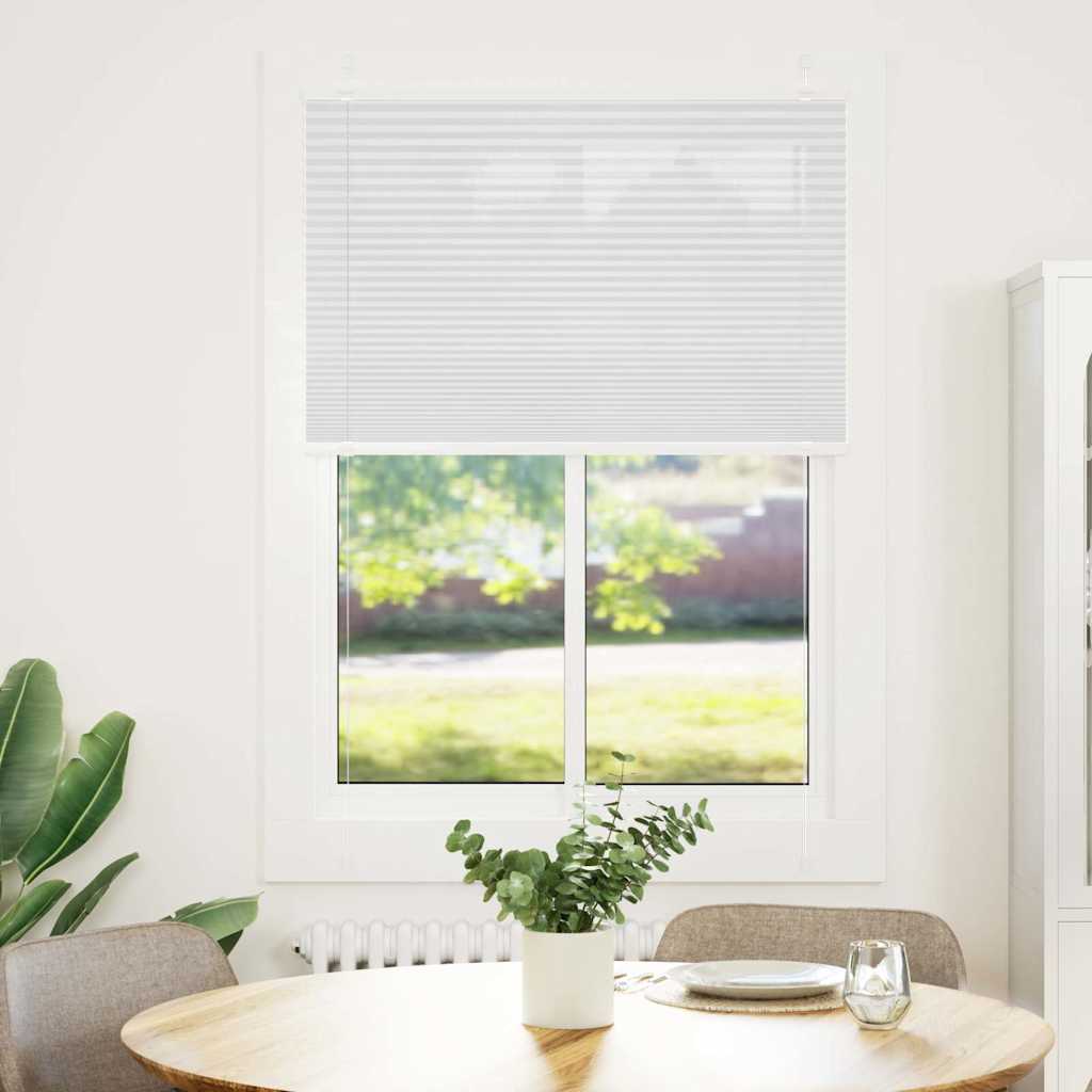 Plissé rolgordijn 85x150 cm stofbreedte 84,4 cm polyester wit