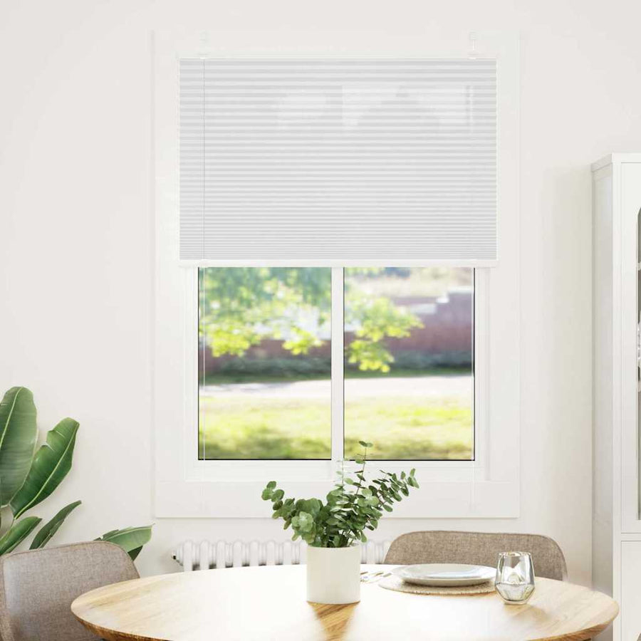 Plissé rolgordijn 85x150 cm stofbreedte 84,4 cm polyester wit