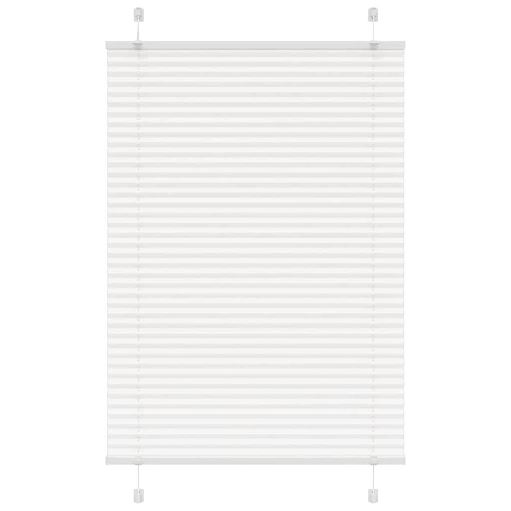 Plissé rolgordijn 100x150 cm stofbreedte 99,4cm polyester wit