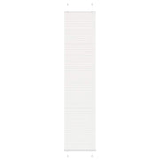 Pleated blind 40x200 cm fabric width 39.4 cm polyester white