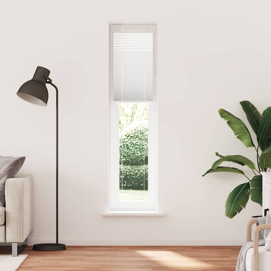 Plissé rolgordijn 45x200 cm stofbreedte 44,4 cm polyester wit