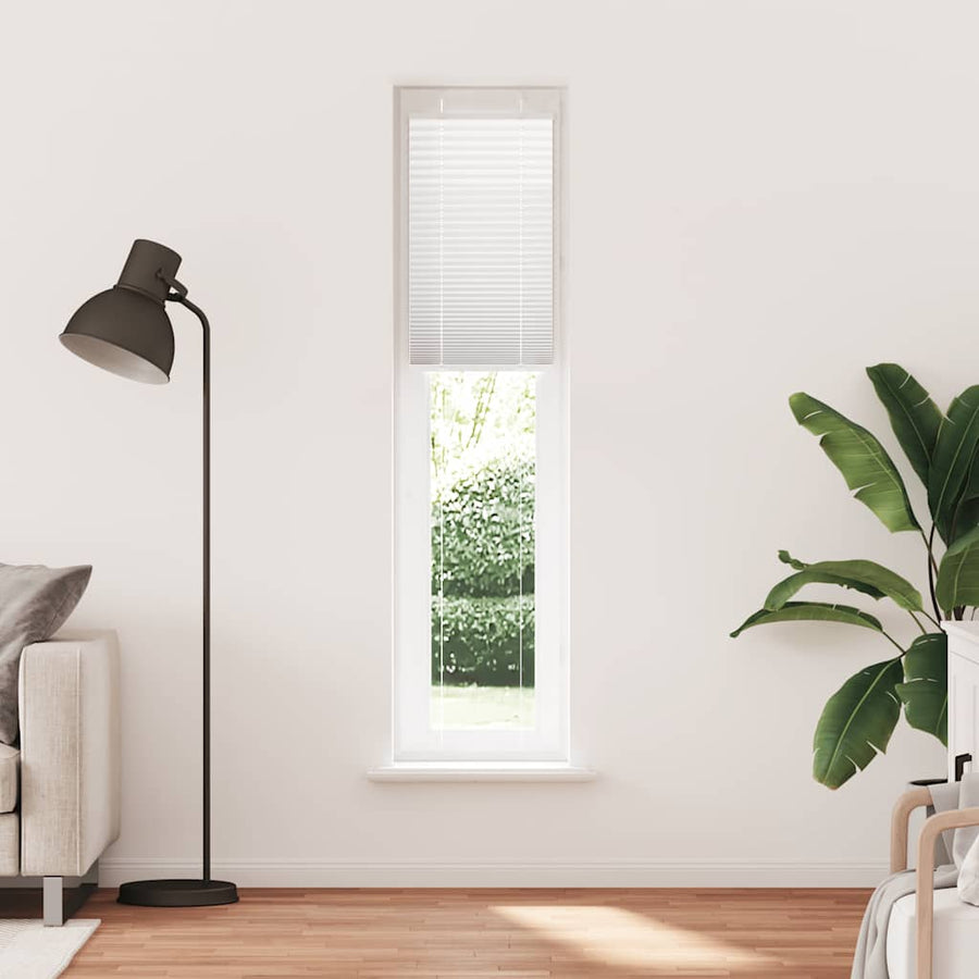 Plissé rolgordijn 50x200 cm stofbreedte 49,4 cm polyester wit
