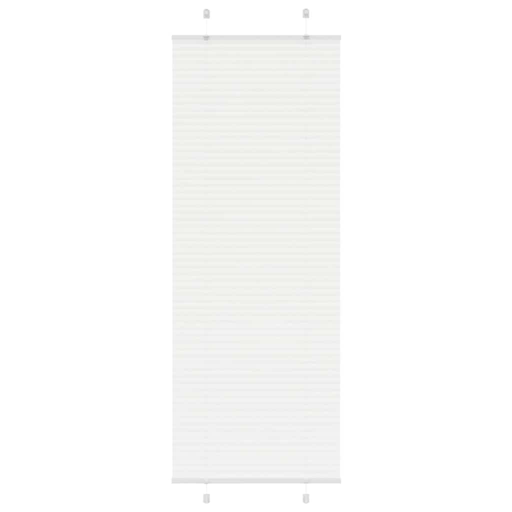 Plissé rolgordijn 75x200 cm stofbreedte 74,4 cm polyester wit