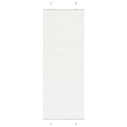 Plissé rolgordijn 75x200 cm stofbreedte 74,4 cm polyester wit