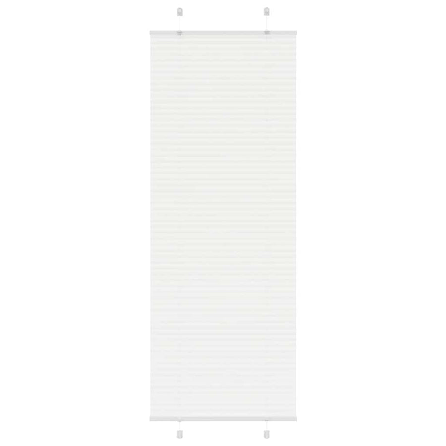 Plissé rolgordijn 75x200 cm stofbreedte 74,4 cm polyester wit