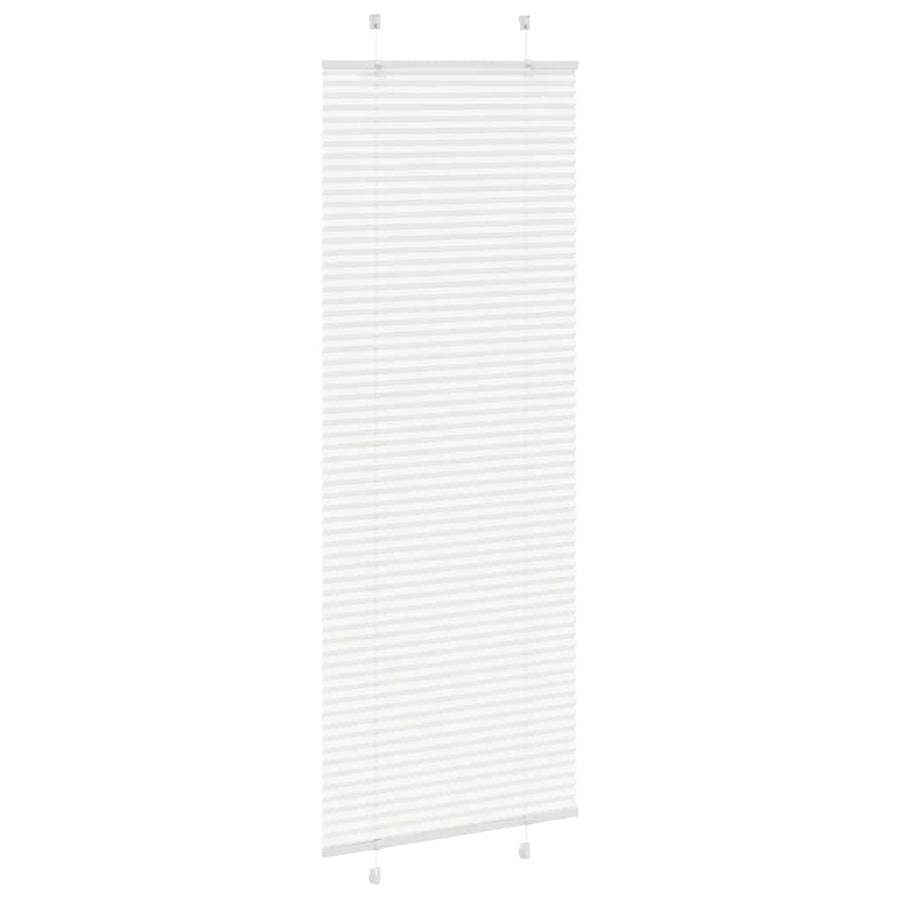 Plissé rolgordijn 75x200 cm stofbreedte 74,4 cm polyester wit
