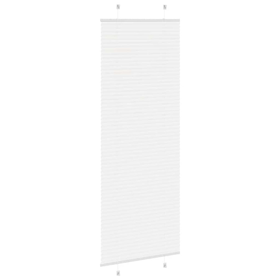 Plissé rolgordijn 75x200 cm stofbreedte 74,4 cm polyester wit
