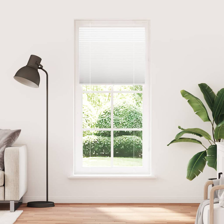 Plissé rolgordijn 90x200 cm stofbreedte 89,4 cm polyester wit