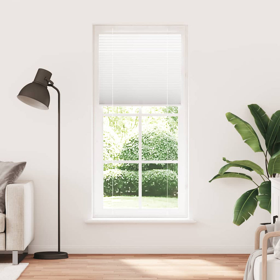 Plissé rolgordijn 95x200 cm stofbreedte 94,4 cm polyester wit