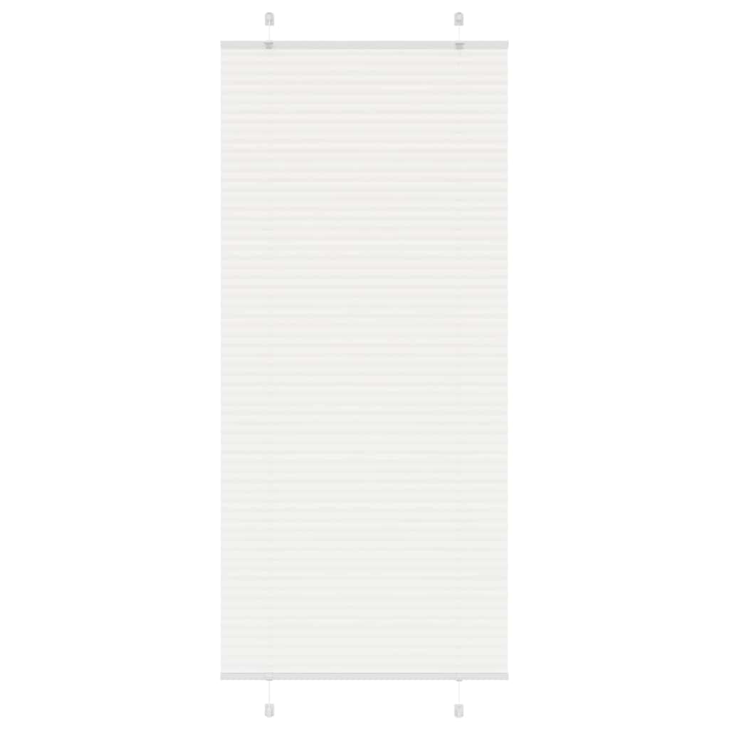 Plissé rolgordijn 100x200 cm stofbreedte 99,4cm polyester wit