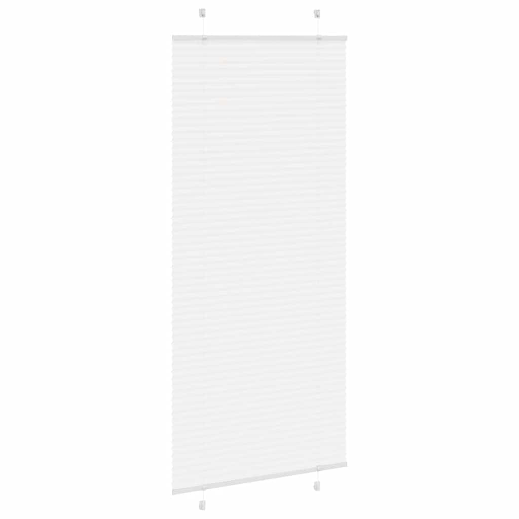Plissé rolgordijn 100x200 cm stofbreedte 99,4cm polyester wit