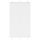 Pleated blind 115x200 cm fabric width 114.4cm polyester white
