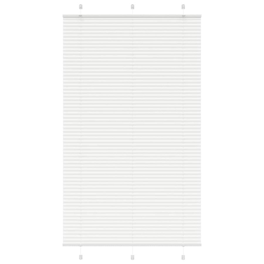 Plissé rolgordijn 120x200 cm stofbreedte 119,4cm polyester wit