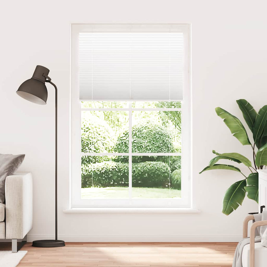 Plissé rolgordijn 120x200 cm stofbreedte 119,4cm polyester wit