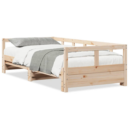 Slaapbank zonder matras 90x190 cm massief grenenhout