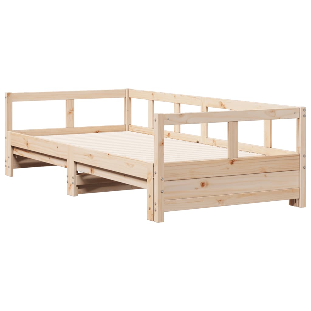 Slaapbank zonder matras 90x190 cm massief grenenhout