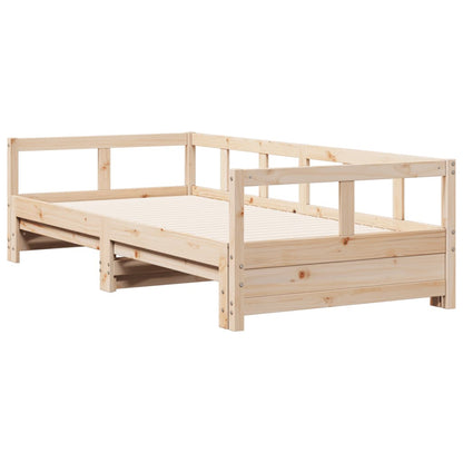 Slaapbank zonder matras 90x190 cm massief grenenhout