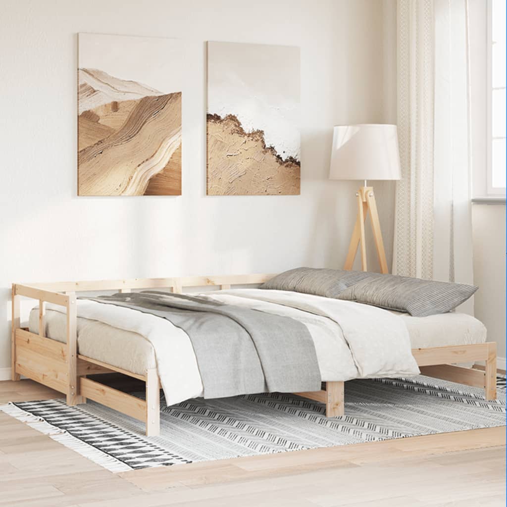 Slaapbank zonder matras 90x190 cm massief grenenhout