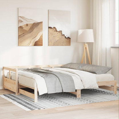 Slaapbank zonder matras 90x190 cm massief grenenhout