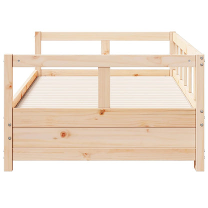 Slaapbank zonder matras 90x190 cm massief grenenhout