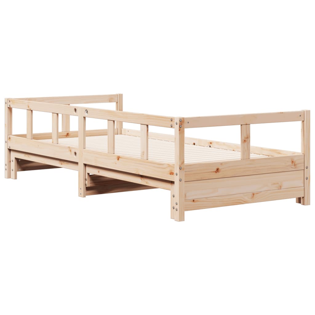 Slaapbank zonder matras 90x190 cm massief grenenhout
