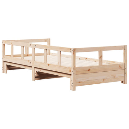 Slaapbank zonder matras 90x190 cm massief grenenhout