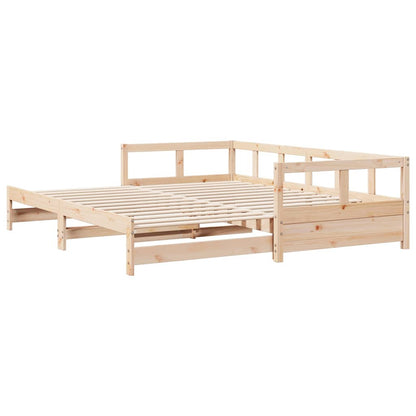 Slaapbank zonder matras 90x190 cm massief grenenhout