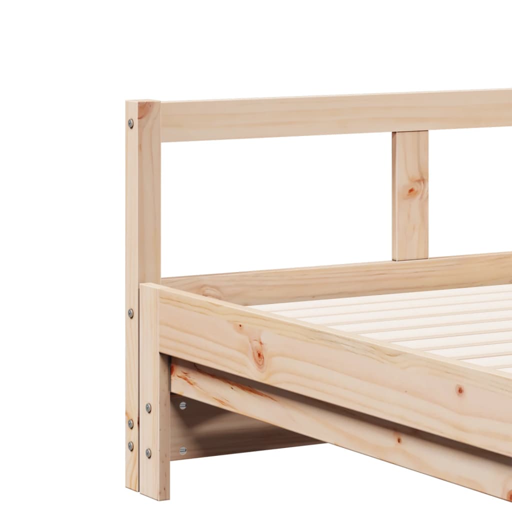 Slaapbank zonder matras 90x190 cm massief grenenhout