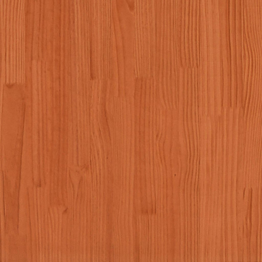 Slaapbank zonder matras 90x190 cm massief grenenhout wasbruin