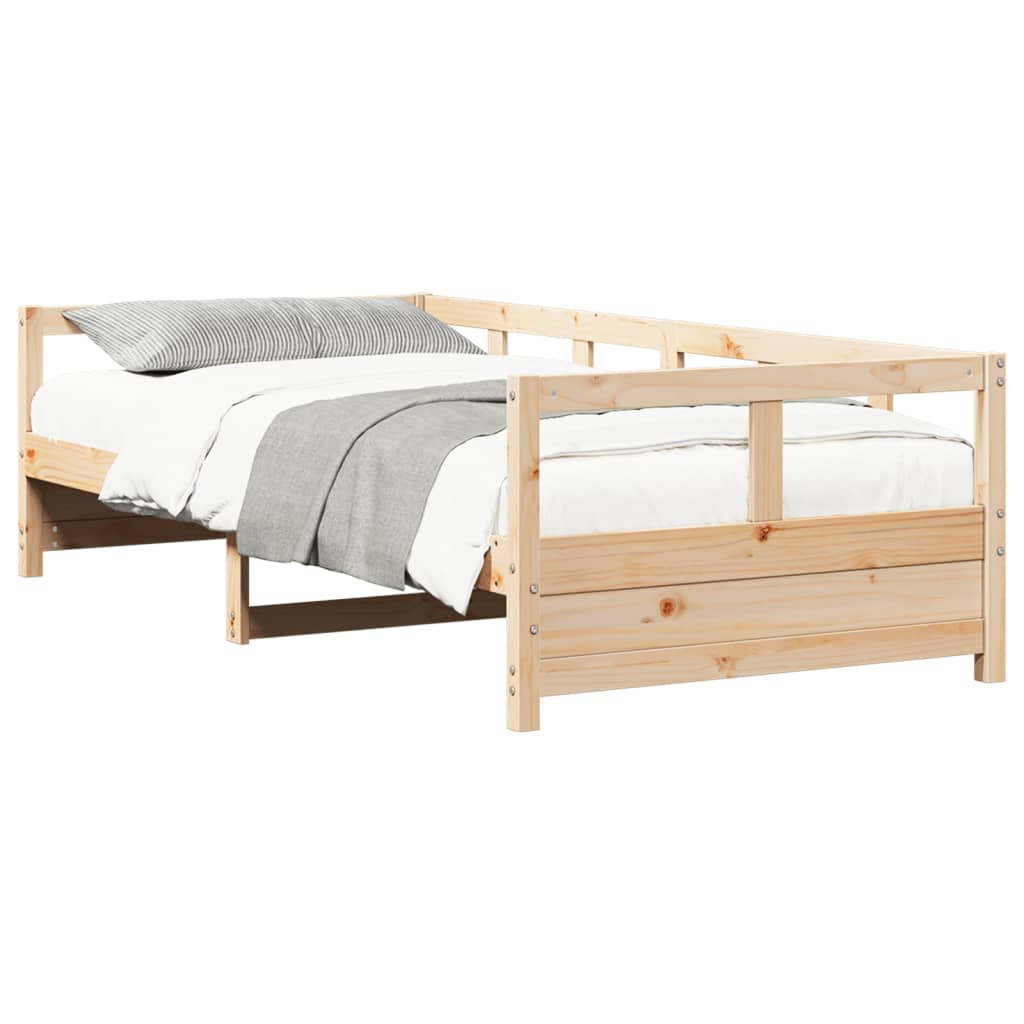 Slaapbank 80x200 cm massief grenenhout naturel