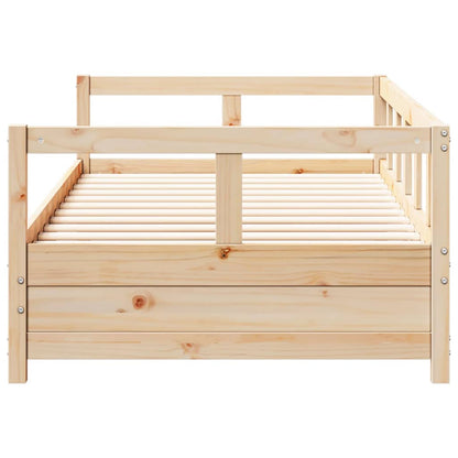 Slaapbank 80x200 cm massief grenenhout naturel