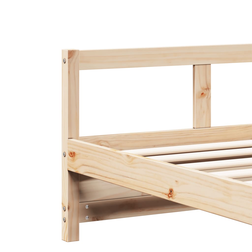 Slaapbank 80x200 cm massief grenenhout naturel