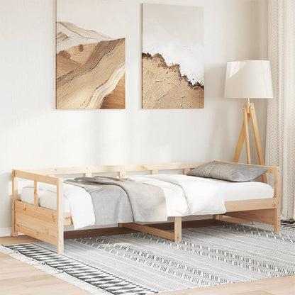 Slaapbank 80x200 cm massief grenenhout naturel
