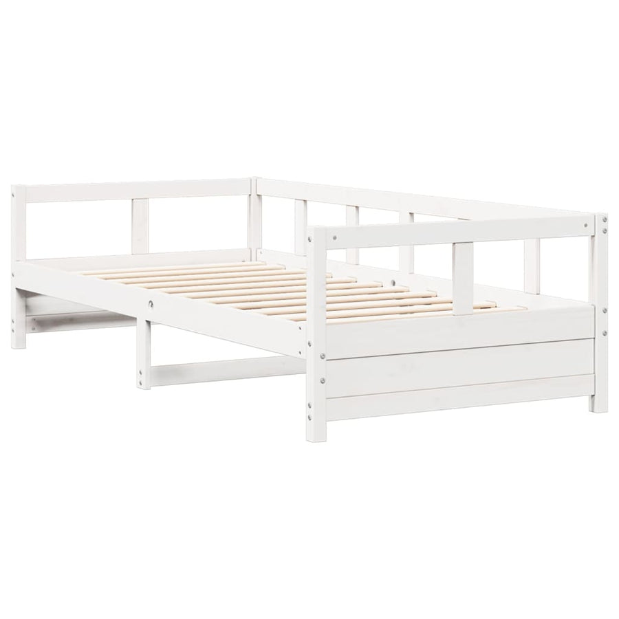 Slaapbank 80x200 cm massief grenenhout wit