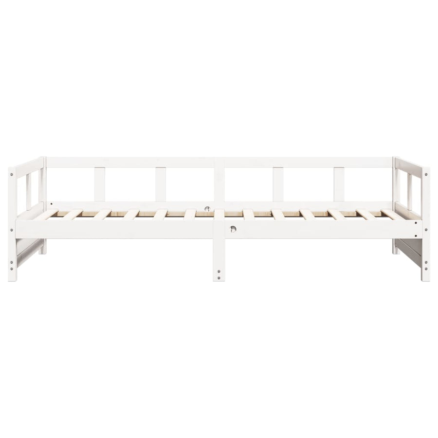 Slaapbank 80x200 cm massief grenenhout wit