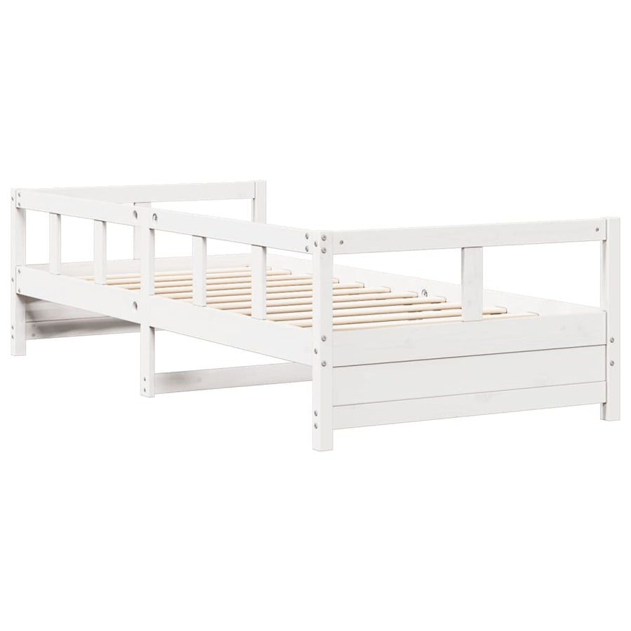 Slaapbank 80x200 cm massief grenenhout wit