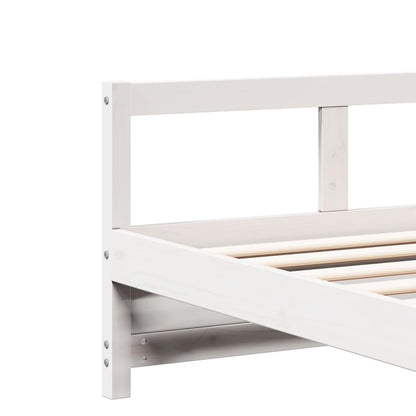 Slaapbank 80x200 cm massief grenenhout wit