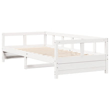 Slaapbank 90x200 cm massief grenenhout wit