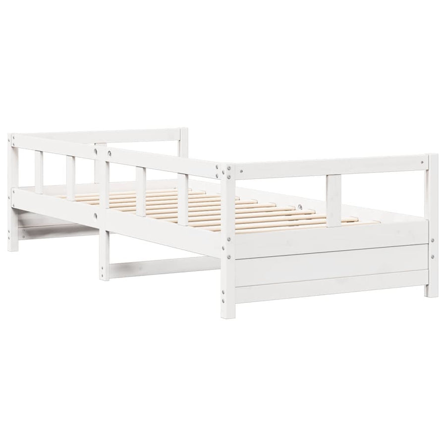 Slaapbank 90x200 cm massief grenenhout wit