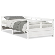 Slaapbank massief grenenhout wit 90x200 cm