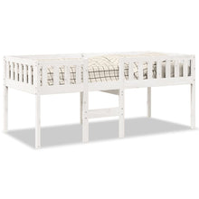 Kinderbed zonder matras massief grenenhout wit 90x190 cm