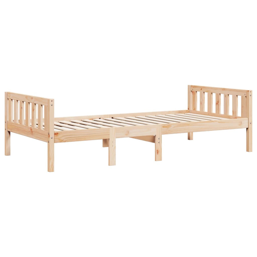 Kinderbed zonder matras massief grenenhout 90x200 cm