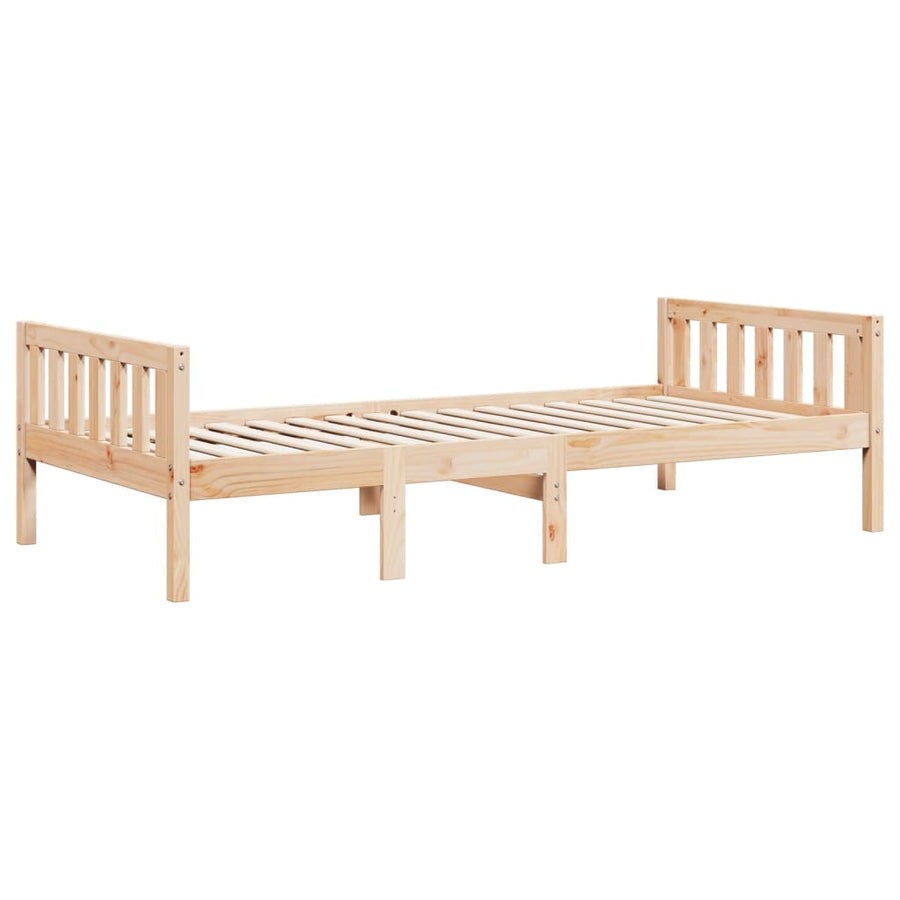 Kinderbed zonder matras massief grenenhout 90x190 cm