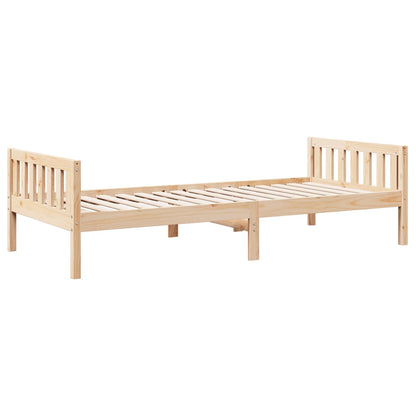 Kinderbed zonder matras massief grenenhout 90x190 cm