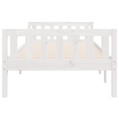 Kinderbed zonder matras massief grenenhout wit 90x190 cm