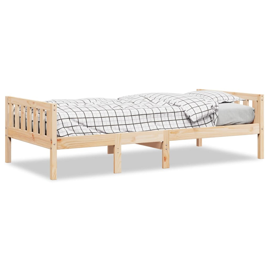 Kinderbed zonder matras massief grenenhout 75x190 cm